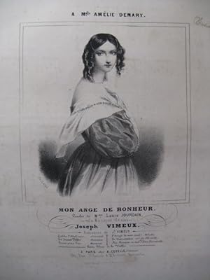 Imagen del vendedor de VIMEUX Joseph Mon Ange de Bonheur Chant Piano ca1840 a la venta por partitions-anciennes