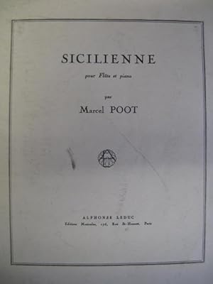 POOT Marcel Sicilienne Flute Piano