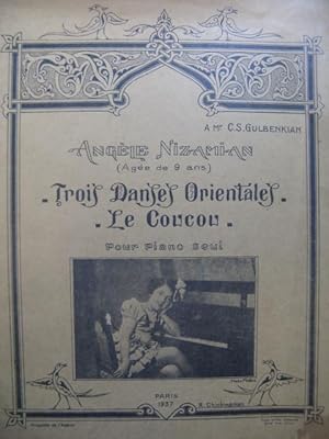 NIZAMIAN Angèle Trois Danses Orientales Piano 1937