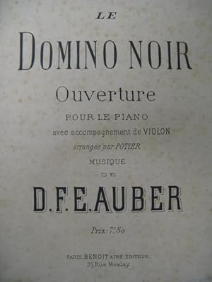 AUBER D. F. E. Le Domino Noir Violon Piano XIXe