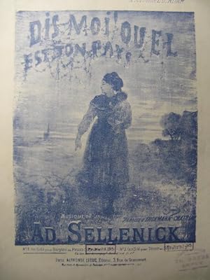 Seller image for SELLENICK Ad. Dis moi ! Quel est ton Pays Chant Piano 1882 for sale by partitions-anciennes