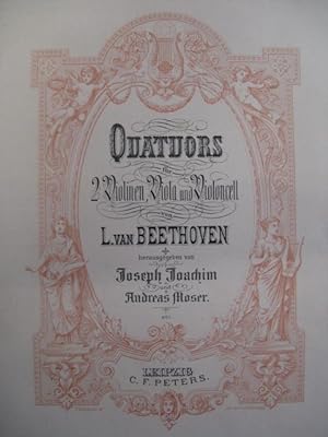BEETHOVEN Quatuors Intégrale relié Peters