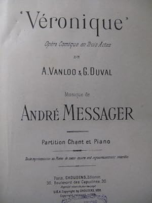 MESSAGER André Véronique Opera 1926