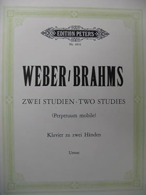 Seller image for WEBER et BRAHMS Two Studies Piano for sale by partitions-anciennes