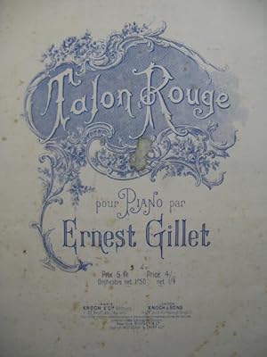 Seller image for GILLET Ernest Talon Rouge Piano for sale by partitions-anciennes