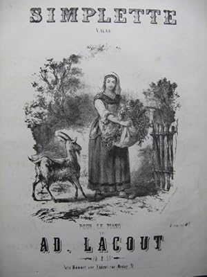 LACOUT Ad. Simplette Piano XIXe siècle