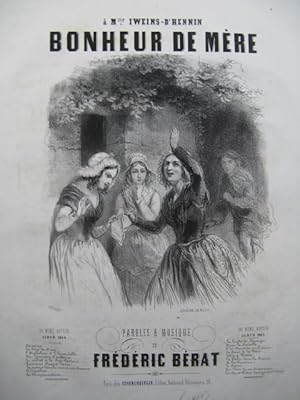 Seller image for BRAT Frdric Bonheur de Mre Chant Piano ca1840 for sale by partitions-anciennes