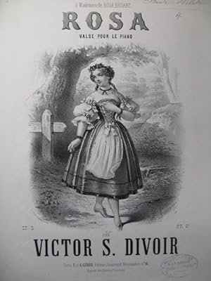 DIVOIR Victor S. Rosa Piano ca1863