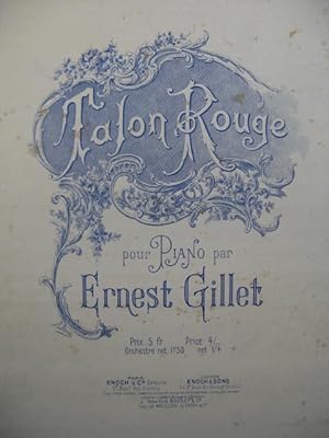 Seller image for GILLET Ernest Talon Rouge piano for sale by partitions-anciennes