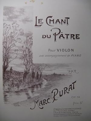 PURAT Marc Le Chant du Pâtre Violon Piano