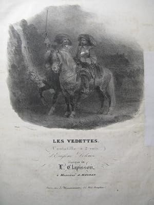 Bild des Verkufers fr CLAPISSON Louis Les Vedettes Chant Piano ca1830 zum Verkauf von partitions-anciennes