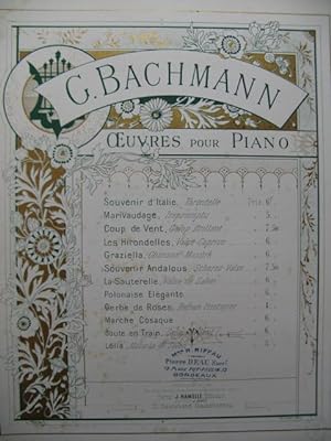 Bild des Verkufers fr BACHMANN Georges Marche Cosaque Piano zum Verkauf von partitions-anciennes