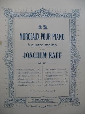 RAFF Joachim Alison Valse à la Viennoise Piano 4 mains 1879