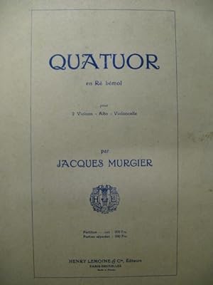 MURGIER Jacques Quatuor 1949