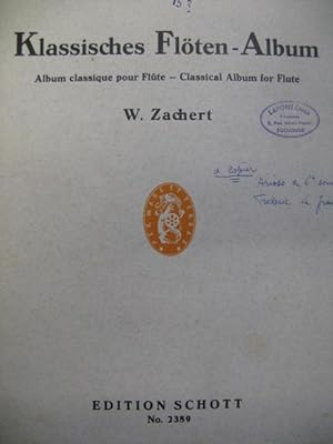 Album Classique pour Flute et Piano 1935