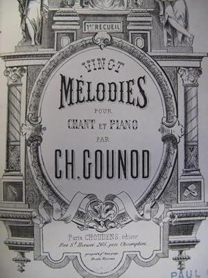 GOUNOD Charles Vingt Mélodies