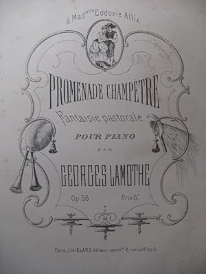 Seller image for LAMOTHE Georges Promenade Champtre Piano XIXe for sale by partitions-anciennes