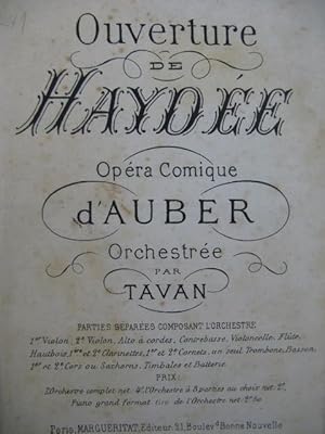 AUBER D. F. E. Haydée Ouverture Orchestre XIXe