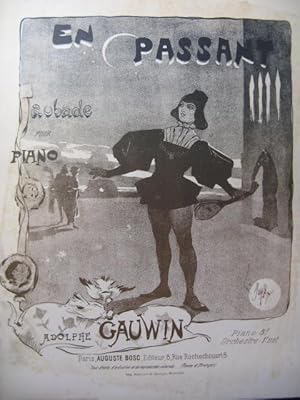 Seller image for GAUWIN Adolphe En Passant Burret pour Piano for sale by partitions-anciennes