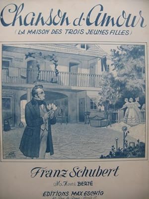SCHUBERT Franz Chanson d'Amour Chant Piano 1921