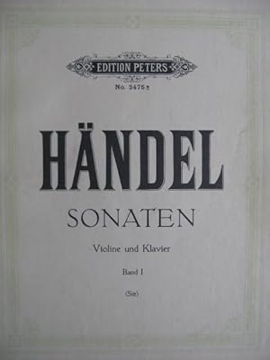 Seller image for HAENDEL Georg Friedrich Sonaten Band I Violon Piano for sale by partitions-anciennes