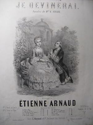 Seller image for ARNAUD Etienne Je Devinerai Chant Piano ca1850 for sale by partitions-anciennes