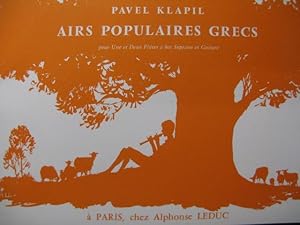 Seller image for KLAPIL Pavel Airs Populaires Grecs 1 ou 2 Flutes  bec et Guitare for sale by partitions-anciennes