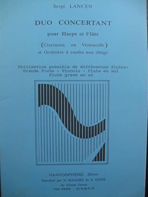 LANCEN Serge Duo Concertant Harpe Flûte 1988