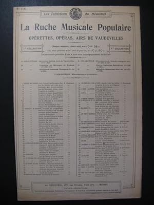 THOMAS Ambroise Romance de Mignon Guitare Chant 1900