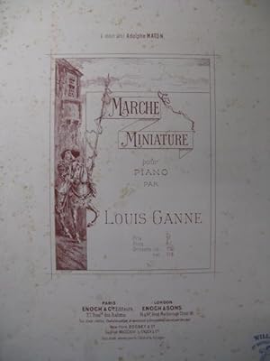 Image du vendeur pour GANNE Louis Marche Miniature Piano 1896 mis en vente par partitions-anciennes