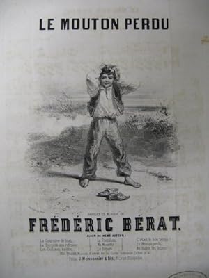 Seller image for BRAT Frdric Le Mouton perdu Chant Piano ca1830 for sale by partitions-anciennes