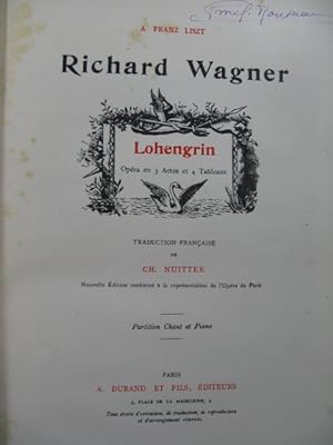 WAGNER Richard Lohengrin Opéra Piano Chant XIXe