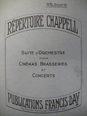 MONTAGUE F. PHILLIPS Jacotte Orchestre 1928