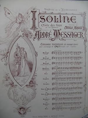 Imagen del vendedor de MESSAGER Andr Isoline No 2 Chant Piano 1890 a la venta por partitions-anciennes