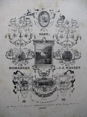 MASSET J. J. Jacquot Romance Chant Piano ca1835