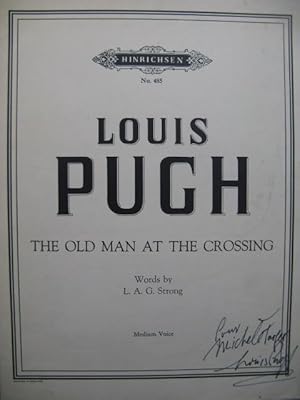 PUGH Louis The Old Man at the Crossing Dédicace Chant Piano 1955