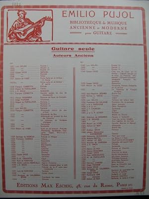 Seller image for PUJOL Emilio Exercices en forme d'Etudes 1er Cahier Guitare for sale by partitions-anciennes