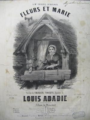Image du vendeur pour ABADIE Louis Fleurs et Marie Chant Piano XIXe mis en vente par partitions-anciennes