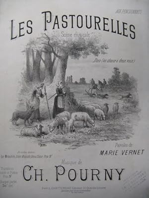 Seller image for POURNY Charles Les Pastourelles Chant Piano XIXe for sale by partitions-anciennes