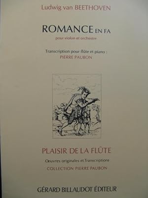 BEETHOVEN Romance en Fa Flute Piano 1989