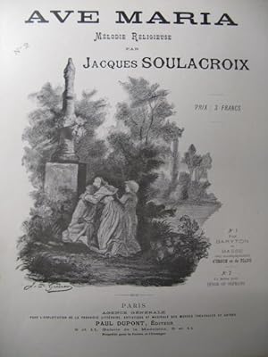 SOULACROIX Jacques Ave Maria 2 Chant Orgue