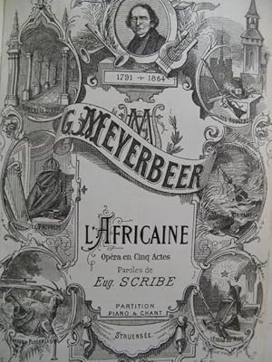 MEYERBEER Giacomo L'Africaine Opéra ca1860