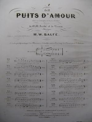 Seller image for BALFE M. W. Le Puits d'amour No 2 Chant Piano XIXe for sale by partitions-anciennes