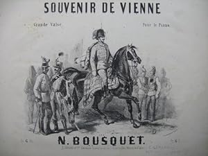 Seller image for BOUSQUET N. Souvenir de Vienne Valse Piano ca1860 for sale by partitions-anciennes