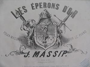 Bild des Verkufers fr MASSIP Jules Les Eperons d'Or Piano XIXe sicle zum Verkauf von partitions-anciennes