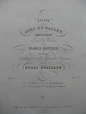 Seller image for ROSELLEN Henri Le Diable Boiteux Piano ca1840 for sale by partitions-anciennes