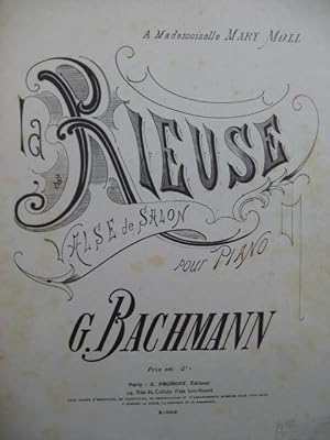 Bild des Verkufers fr BACHMANN Georges La Rieuse Piano zum Verkauf von partitions-anciennes