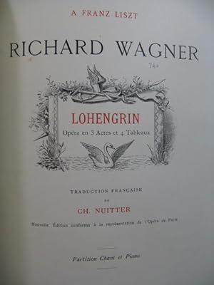 WAGNER Richard Lohengrin Piano Chant Opéra XIXe