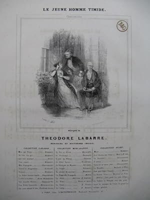 Seller image for LABARRE Theodore Le Jeune Homme Timide Chant Piano ca1830 for sale by partitions-anciennes