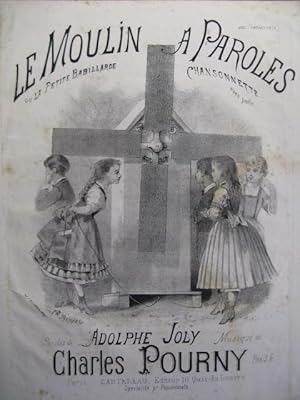 Bild des Verkufers fr POURNY Charles Le Moulin  Paroles Chant Piano XIXe zum Verkauf von partitions-anciennes